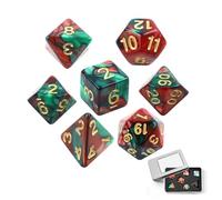 Dados Poliedricos,7 Piezas Dados de rol Poliédrico con Caja de Lata,Juego de Dados Poliédricos de Colores para Dungeons Dragons DND RPG MTG,2 Color Dados Poliedricos del Juego,D20 D12 D10 D8 D6 D4