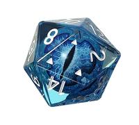 Dados poliédricos: Dados de de dragón de 3cm, cómodos de Llevar | Juego Completo de daddos de Resina de Doble Color con Ojos Brillantes, Juego de Dads poliédricos para Juegos de rol Dungeon and D