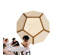 Dados Poliédricos De Madera - Herramienta para Tomar Decisiones, Accesorio para Juegos De Fiestta, Dados Poliédricos para Juegos Y Uso En Fiesttas | Divertido Jueggos De Daddos para El Hogar, Viajes