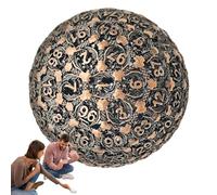 Dados poliédricos metálicos - Dados Individuales de 100 Caras para Juegos de rol | Herramienta de Entretenimiento de Alta precisión para Jugadores y coleccionistas apasionados