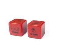 Dados Rojos Color Tamiz 18mm Dados Acrílicos 6 Caras Juego de Parejas