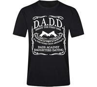 Dads Against Daughters Dating Dadd Fathers Day Humor Cool T Shirt Funny Mens tee Shirts Black S