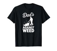 Dads Against Weeds Funny Lawn Mower Father Yard Humor Design Camiseta