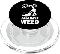 Dads Against Weeds Funny Lawn Mower Father Yard Humor Design PopSockets PopGrip para MagSafe