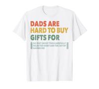 Dads Are Hard To Buy Gifts For Funny Father's Day Design Camiseta gráfica económica, Hombre, Blanco, XL