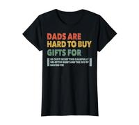 Dads Are Hard To Buy Gifts For Funny Father's Day Design Camiseta gráfica económica, Mujer, Negro, XS