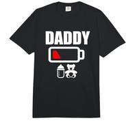 Dad'S Father T-Shirt Daddy Battery Camiseta de Baja energía Comfort Colors Adult Heavyweight T-Shirt