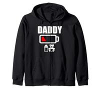 Dad'S Father T-Shirt Daddy Battery Camiseta de Baja energía Sudadera con Capucha