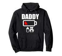 Dad'S Father T-Shirt Daddy Battery Camiseta de Baja energía Sudadera con Capucha