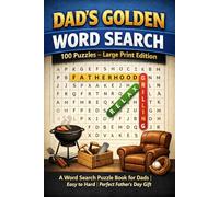 Dad's Golden Word Search: 100 Puzzles - Large Print Edition | A Word Search Puzzle Book for Dads | Easy to Hard | Perfect Father's Day Gift (Dad's Golden Word Search Puzzles by Papa Press)