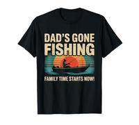 Dad's Gone Fishing - Funny Family Time Fishing Padre Papá Camiseta