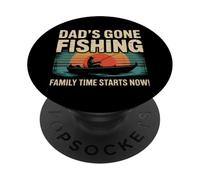 Dad's Gone Fishing - Funny Family Time Fishing Padre Papá PopSockets PopGrip Adhesivo