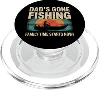 Dad's Gone Fishing - Funny Family Time Fishing Padre Papá PopSockets PopGrip para MagSafe