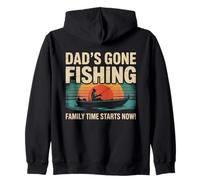 Dad's Gone Fishing - Funny Family Time Fishing Padre Papá Sudadera con Capucha