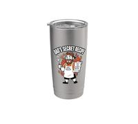 Dads Secret Recipe Grilling Dad Humor Broma Cita Vaso térmico de acero inoxidable de doble pared