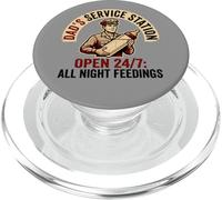 Dad'S Service Station All Night Feedings Fatherhood PopSockets PopGrip para MagSafe