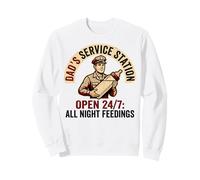 Dad'S Service Station All Night Feedings Fatherhood Sudadera