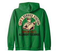 Dad'S Service Station All Night Feedings Fatherhood Sudadera con Capucha