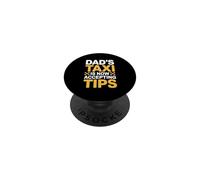 Dad'S Taxi Is Now Accepting Tips PopSockets PopGrip Adhesivo