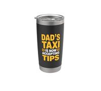 Dad's Taxi Is Now Accepting Tips Vaso térmico de acero inoxidable de doble pared