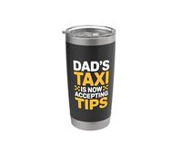 Dad's Taxi Is Now Accepting Tips Vaso térmico de acero inoxidable de doble pared