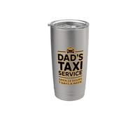 Dad's Taxi Service Open 24 Hours 7 Days A Week Vaso térmico de acero inoxidable de doble pared