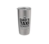 Dad's Taxi Service Open 24 Hours 7 Days A Week Vaso térmico de acero inoxidable de doble pared