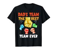 Dad'S Team The Best Team Ever Daddy Funny Fathers Day Dad Camiseta gráfica económica, Hombre, Negro, XL