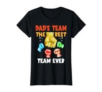 Dad'S Team The Best Team Ever Daddy Funny Fathers Day Dad Camiseta gráfica económica, Mujer, Negro, M