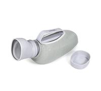 DaDYearn - Orinal portátil para hombre, gran capacidad de 1200 ml, material TPE suave, suave y sin bordes, funda de tela cálida, producto premium para hombre