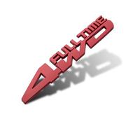 DADYM Pegatinas Coche 3D Emblem Escudo para Smart Fortwo Forfour 451 453 450 452 454, Emblema Decorativo Pegatinas Coche Exterior, Accesorios Tuning,A-Red