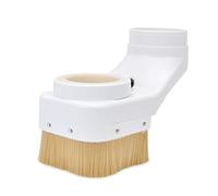 Daedalus NL330 Zapata Antipolvo CNC, Limpiador de Cubierta de Zapata Antipolvo de Husillo para Enrutador CNC, Herramienta de Grabado para Fresadora de Motor de Husillo de 80 mm,Blanco