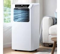 DAEFAG Aire Acondicionado Portátil 7000 BTU, Climatizador de Bajo Ruido con Mando a Distancia y Temporizador 12H, Modos Frío, Ventilación y Deshumidificación para Cara