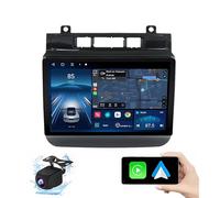 DAEFAG Android 14 Radio Coche para VW Touareg 2012-2015 9 Pulgadas Android Radio de Coche 2 DIN con Carplay Inalámbrico/Android Auto Bluetooth/GPS Navi/FM Radio/WiFi/USB/SWC(P6(8G+128G))