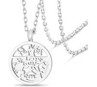 DAEFAG Colgante Nudo de Bruja Tetragrammaton Pentagrama Joyería Celta Pagana Protección Hechicería Irlandesa para Mujer Hombre, Tetragrammaton Necklace-Silver1
