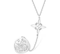 DAEFAG Colgante Nudo de Bruja Tetragrammaton Pentagrama Joyería Celta Pagana Protección Hechicería Irlandesa para Mujer Hombre, Collar De Nudo De Brujas-S