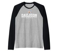 Daejeon South Korea Camiseta Manga Raglan
