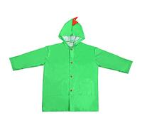 Daelesr Infantiles Chubasquero, Impermeable Abrigo Ropa Poncho de Lluvia para Niños Niñas, 5-8 Años Chaquetas Traje Capa de Lluvia con Capucha para al Aire Libre Ciclismo Cámping Senderismo (Verde)