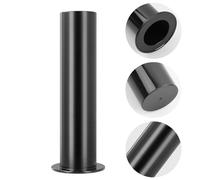 Daelesr Soporte Organizador de Coleteros Acrílico 8,5x8,5x24,5cm Negro | Base estable y superficie lisa, Ideal para tocadores, Protege tus gomas de pelo y pulseras sin estirarlas