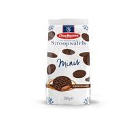 Daelmans Mini Stroopwafels de Chocolate, 12 Bolsas x 200 g (2.400 g), Diámetro 4,5 cm Gofres Mini de Caramelo con Chocolate Holandeses, Snack Clásico para Café