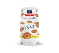 Daelmans Mini Stroopwafels de Miel, 12 Bolsas x 200 g (2.400 g), Diámetro 4,5 cm Gofres Mini de Caramelo con Miel Holandeses, Snack Clásico para Café