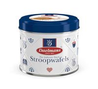 Daelmans Stroopwafel Set de Latas, 9 Latas (72 Gofres en Total), Diámetro 9 cm Gofre de Caramelo Holandés, Snack Clásico para Café