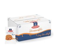 Daelmans Stroopwafels de Caramelo Mini, Caja de 200 gofres envueltos individualmente - Galleta holandesa con caramelo mantecoso vainilla Bourbon sin colorantes ni conservantes artificiales