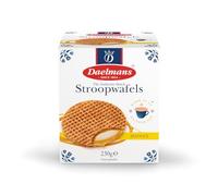 Daelmans Stroopwafels de Miel en Caja Cúbica (8 piezas) - Auténtica galleta holandesa con caramelo y vainilla Bourbon - Sin colorantes ni conservantes artificiales, ideal como regalo