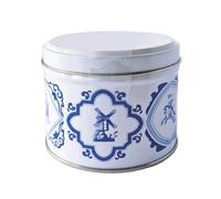 Daelmans Stroopwafels Lata Azul Delft Multipack, 9 x 8 Gofres (330 g), Gofres de Caramelo Holandeses, Snack Clásico para Café