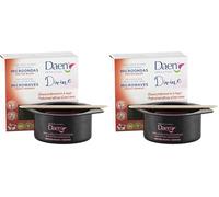 DAEN cera depilatoria microondas frutos rojos tarro 100 ml (Paquete de 2)