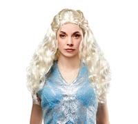 Daenerys Targaryen Peluca Juego de Tronos Mujer Rubio Largo Ondulada Disfraz
