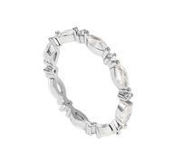 Daesar Anillos Mujer Prometida con Marquesa con Moissanita, Oro Amarillo 18K, Talla 13(53mm), Anillo de Compromiso Oro