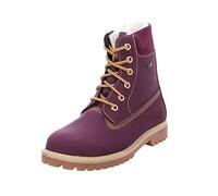 Däumling Timmy St - Andi - Aspen - botas de caño bajo de cuero niña, Rojo - Rot (Denver barolo 22), 28 EU (10 Kinder UK)