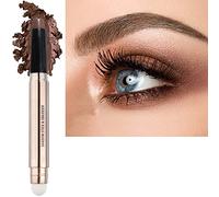Daeuwiutr Sombra de ojos, marrón crema smooth nude oscura mate paleta de maquillaje individual neutra sombra de ojos lápiz Crayon hipoalergénico resistente al agua dispensador de sombra de ojos